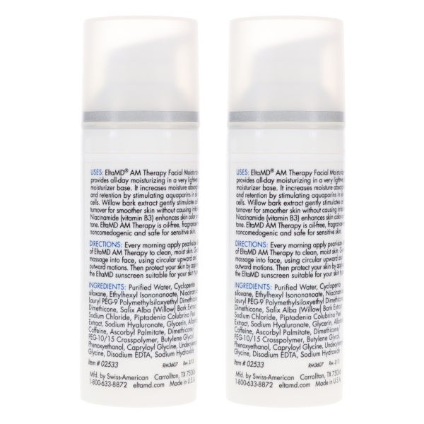 Elta MD AM Therapy Facial Moisturizer 1.7 oz 2 Pack