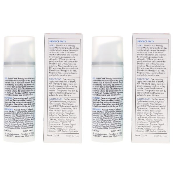 Elta MD AM Therapy Facial Moisturizer 1.7 oz 2 Pack
