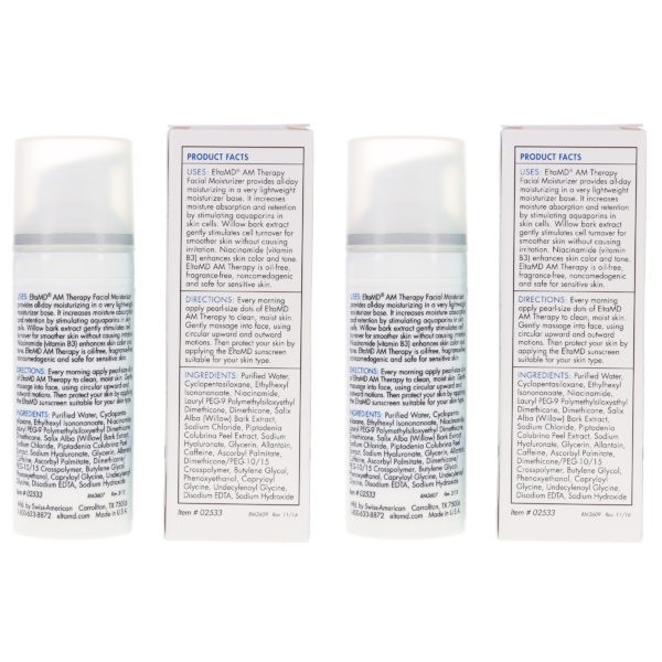 Elta MD AM Therapy Facial Moisturizer 1.7 oz 2 Pack