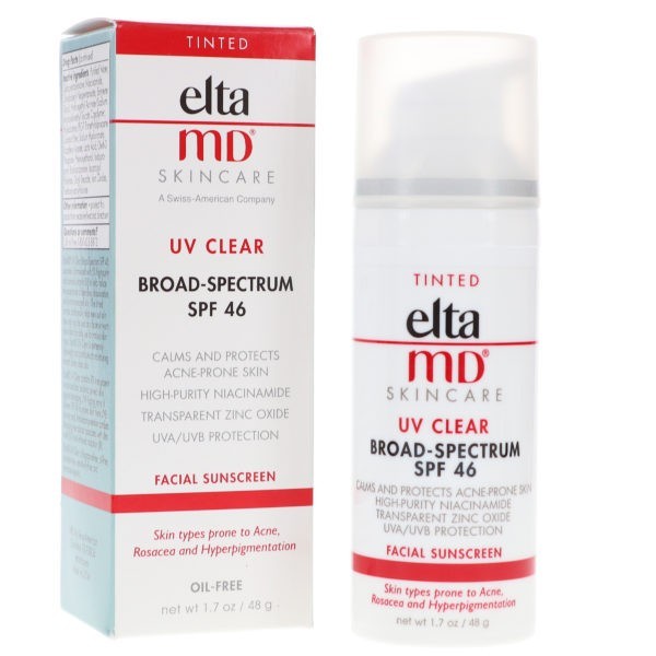 Elta MD UV Clear Tinted SPF 46 Broad Spectrum Facial Sunscreen 1.7 oz 2 Pack