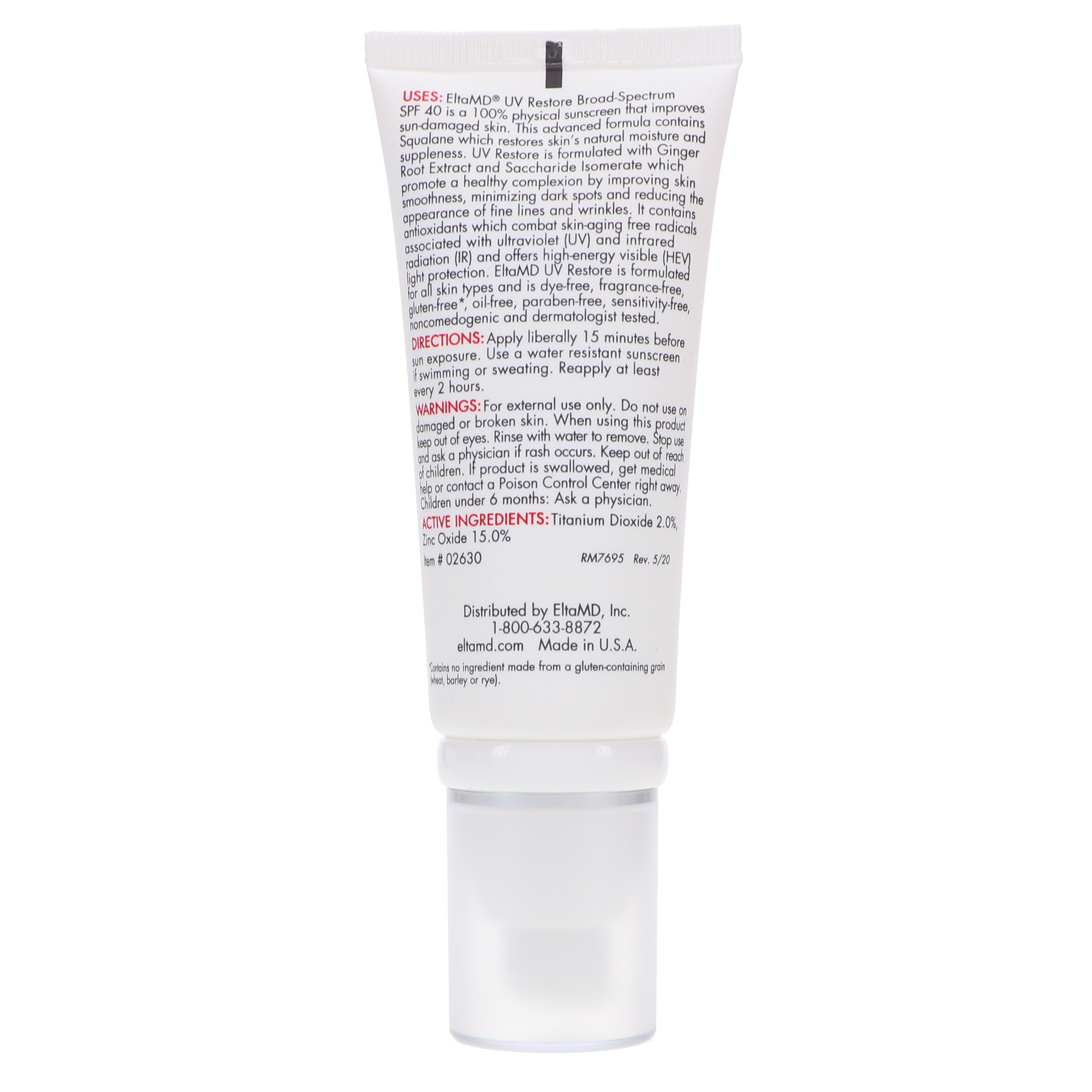 Elta MD UV Restore Broad Spectrum SPF 40 2 oz