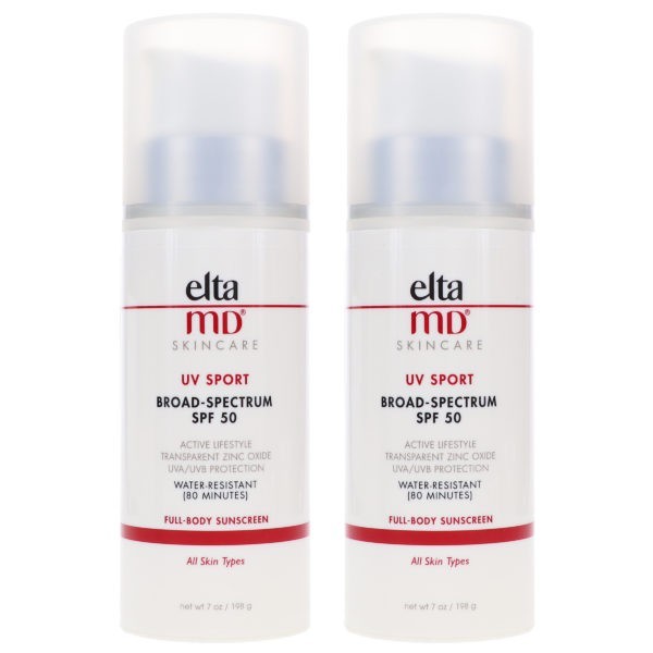 Elta MD UV Sport SPF 50 Water Resistant Sunscreen 7 oz 2 Pack