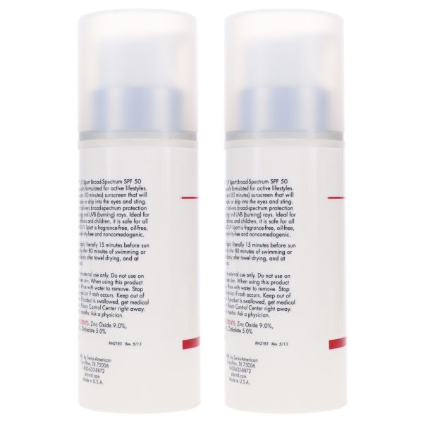 Elta MD UV Sport SPF 50 Water Resistant Sunscreen 7 oz 2 Pack
