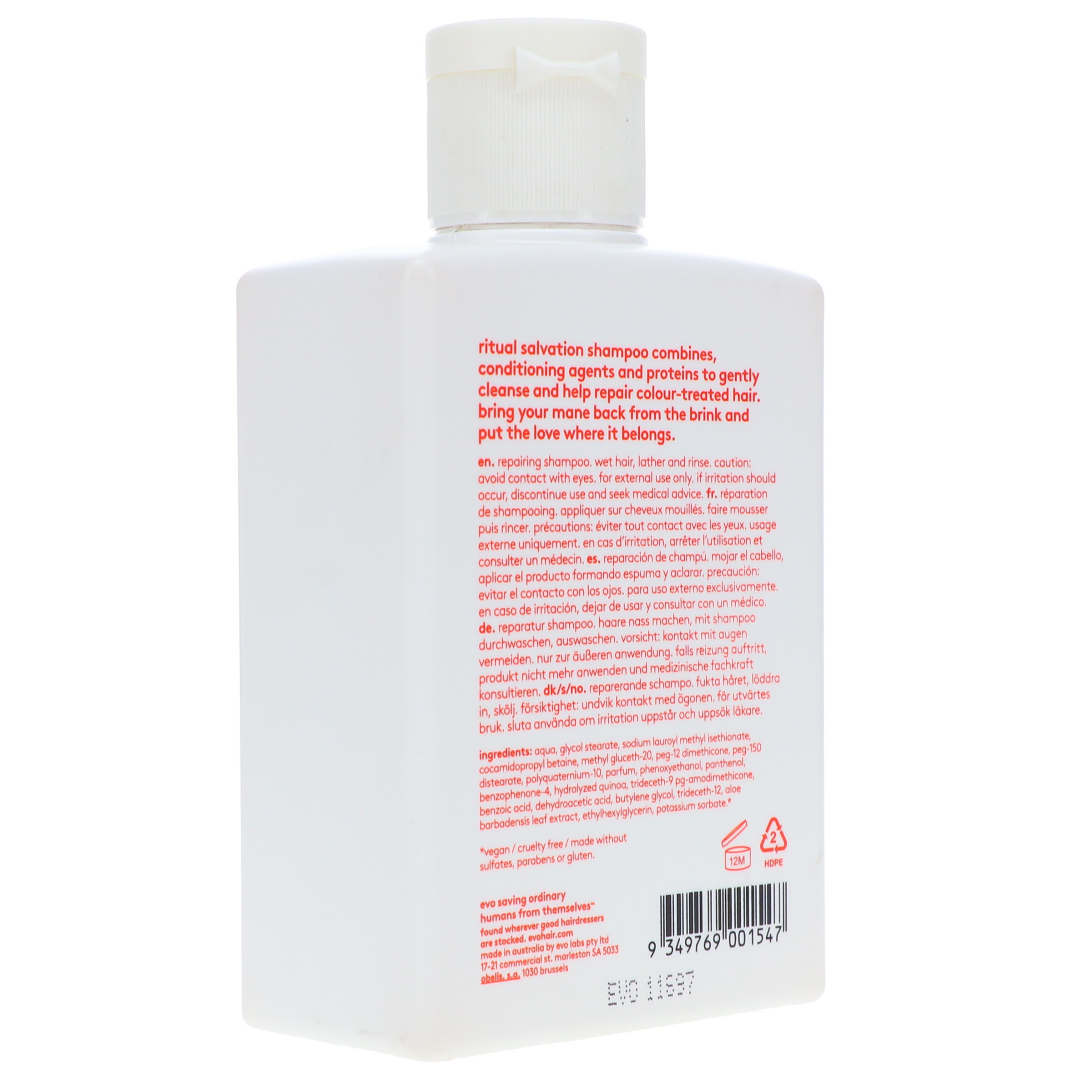 Mona Lisa Thorns Anklage EVO Ritual Salvation Care Shampoo 10.14 oz ~ Beauty Roulette