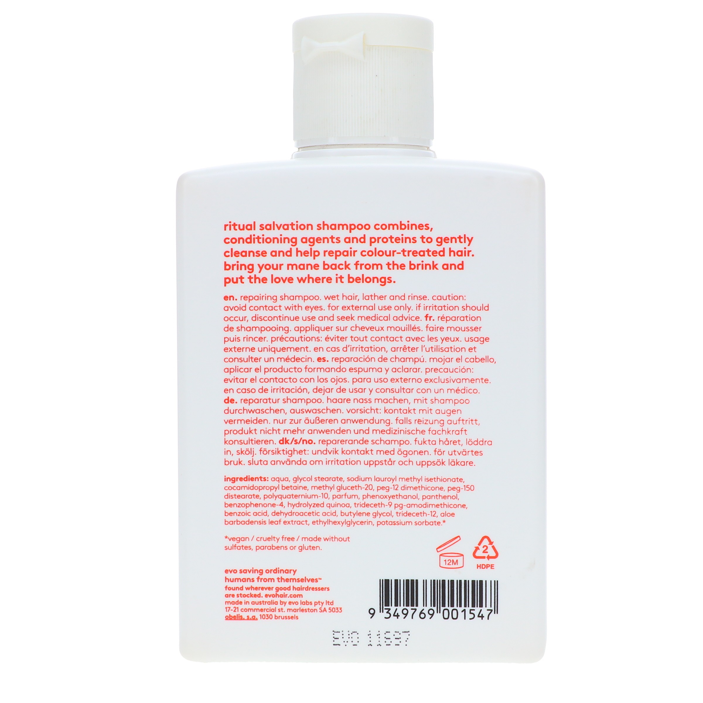 EVO Ritual Salvation Care Shampoo 10.14 oz