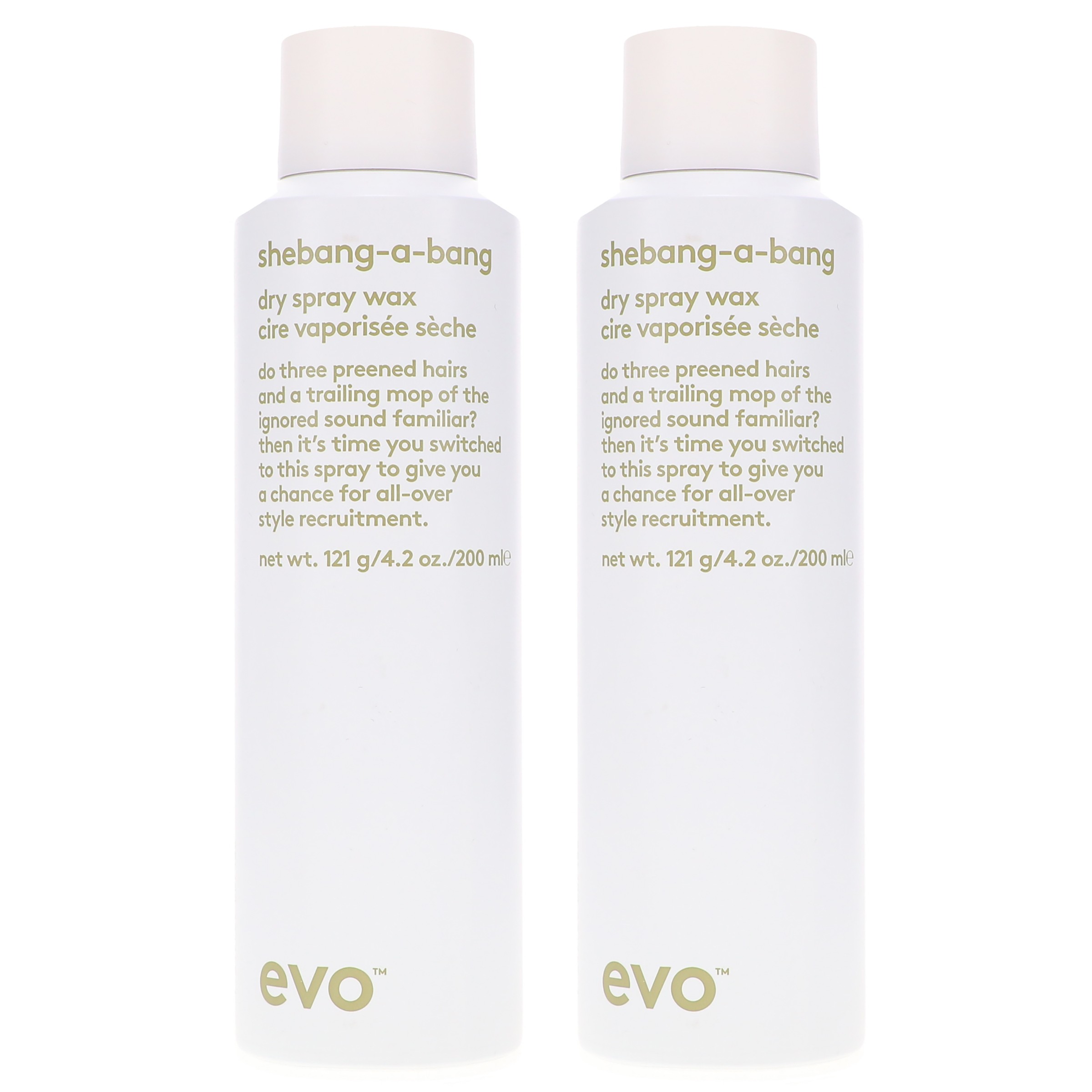 EVO Shebangabang Dry Spray Wax 4.2 oz 2 Pack