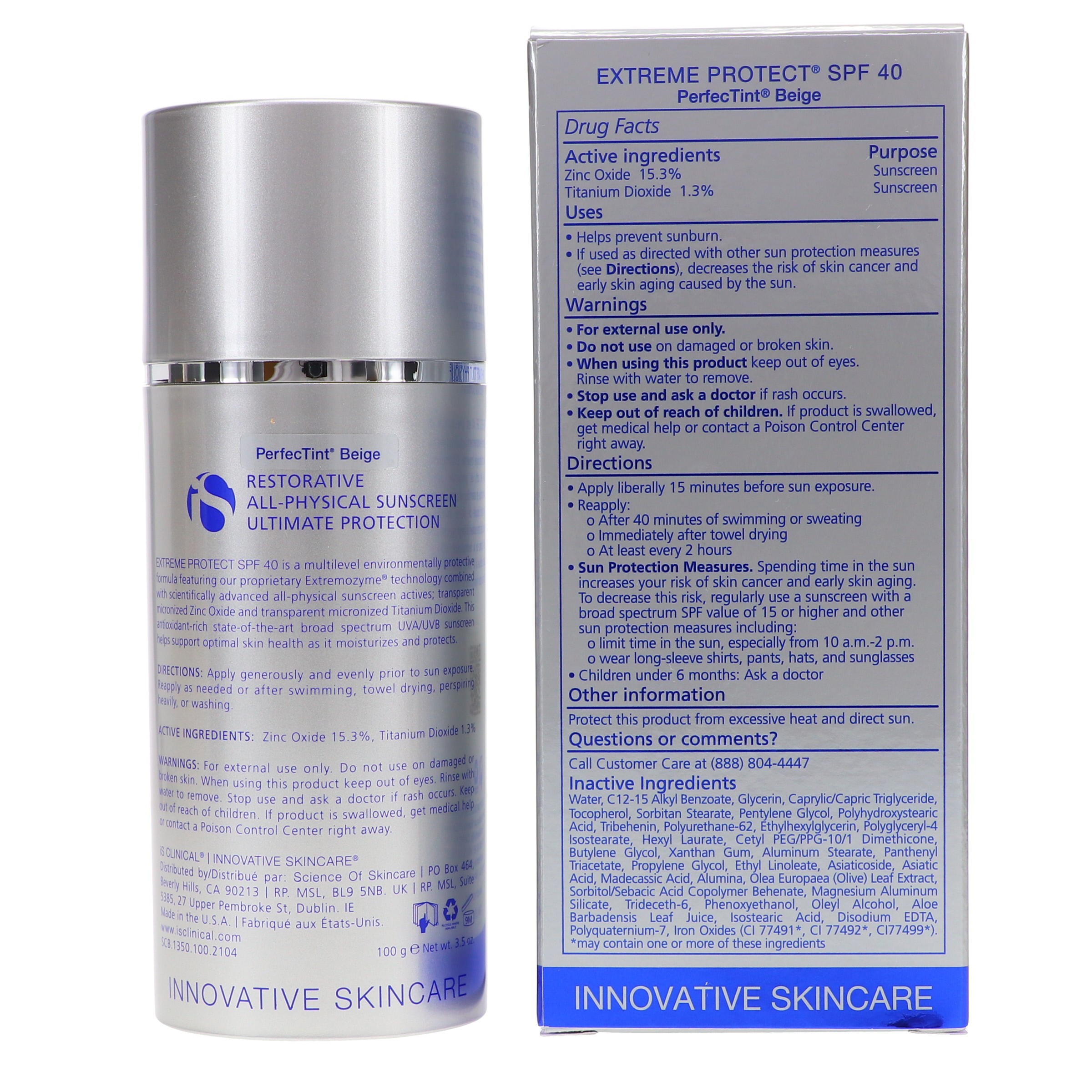 iS Clinical Extreme Protect SPF 40 PerfecTint Beige 3.5 oz