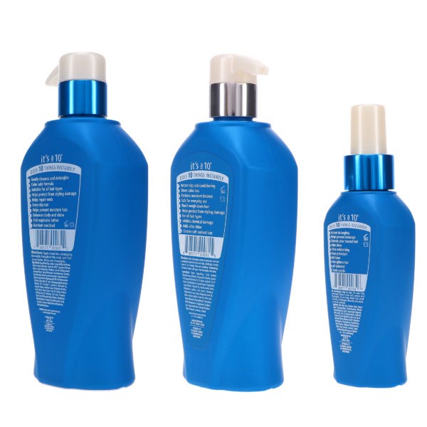 It's a 10 Potion 10 Repair Shampoo 10 oz, Potion 10 Repair Conditioner 10 oz & Potion 10 Instant Repair Leave-In 4 oz Combo Pack