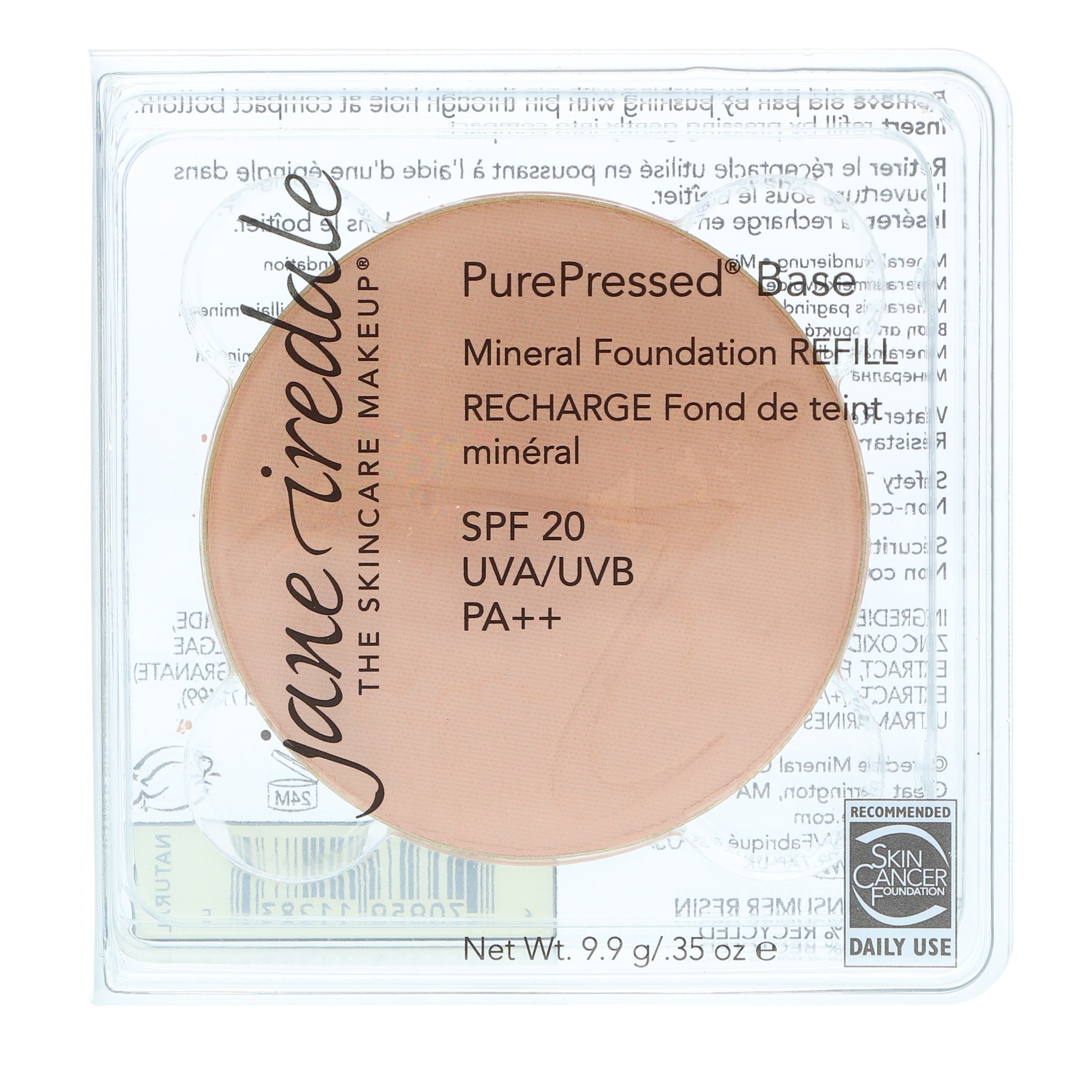 jane iredale PurePressed Base Refill Natural 0.35 oz