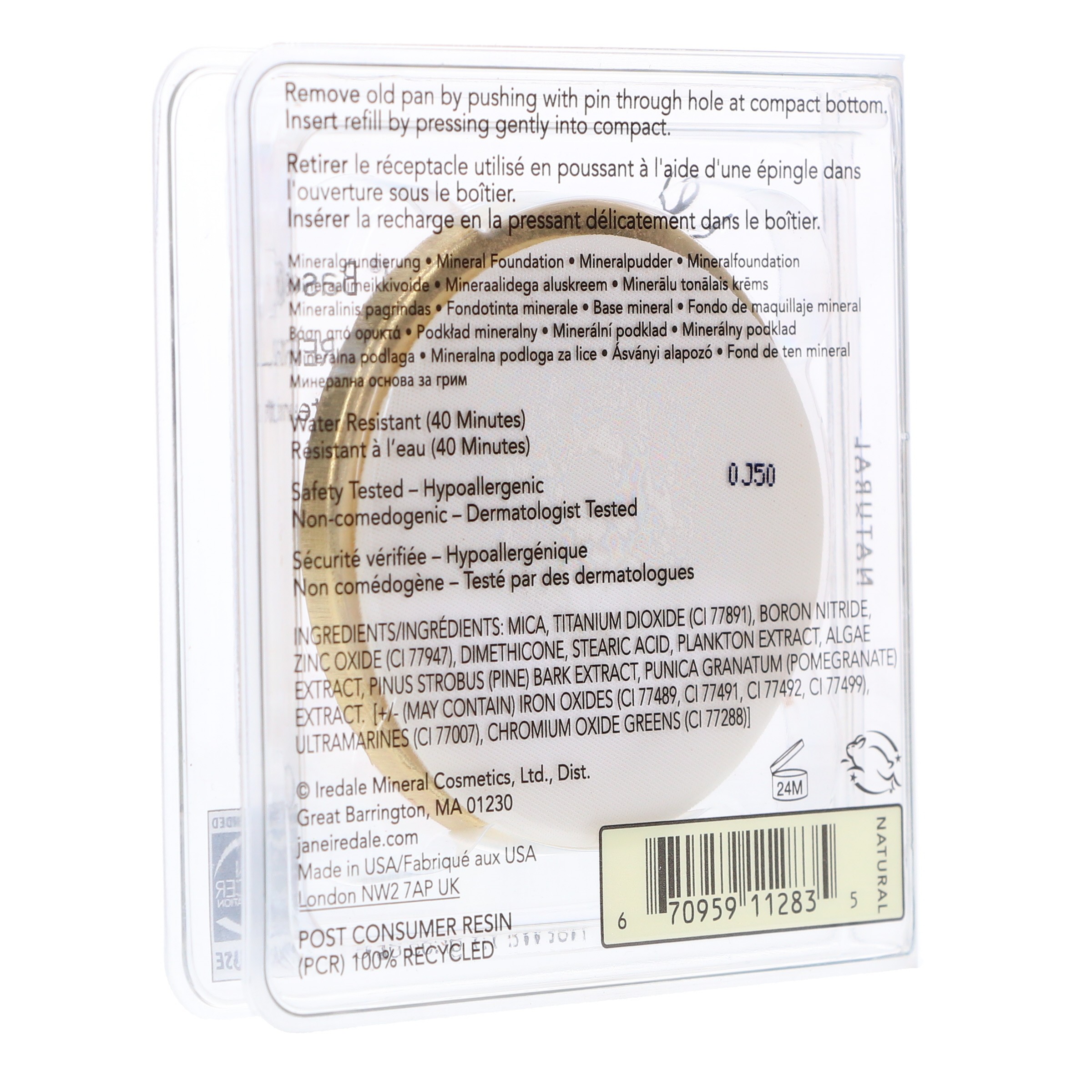 jane iredale PurePressed Base Refill Natural 0.35 oz