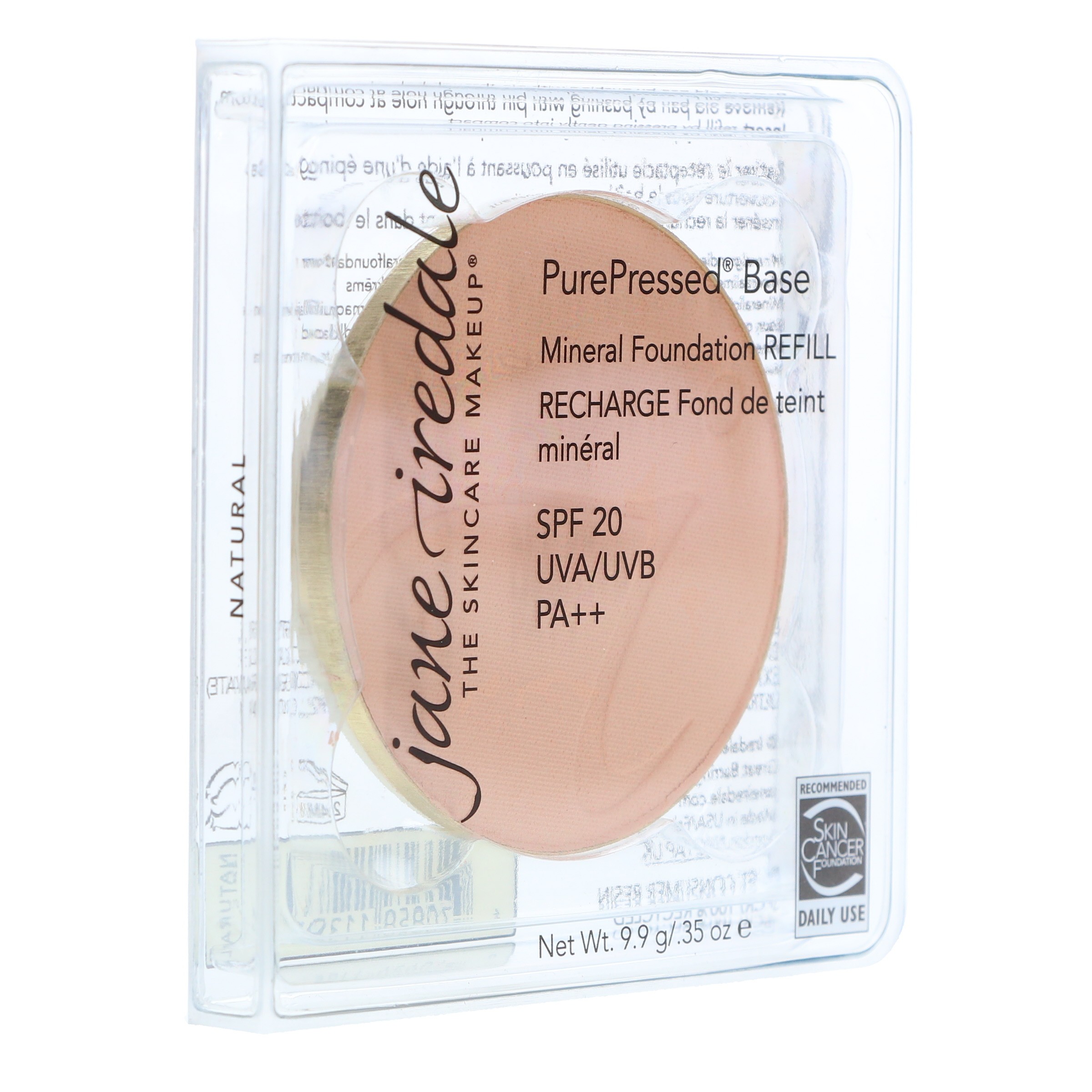 jane iredale PurePressed Base Refill Natural 0.35 oz