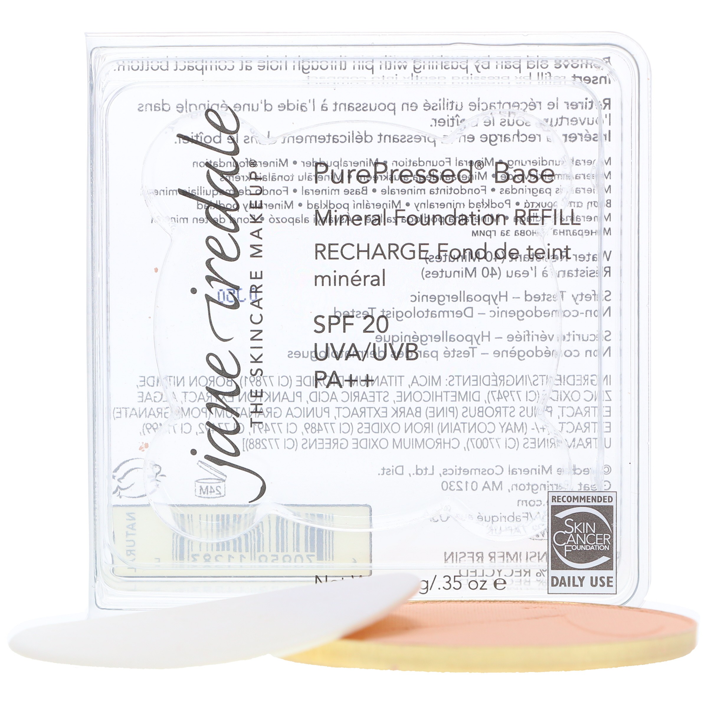 jane iredale PurePressed Base Refill Natural 0.35 oz