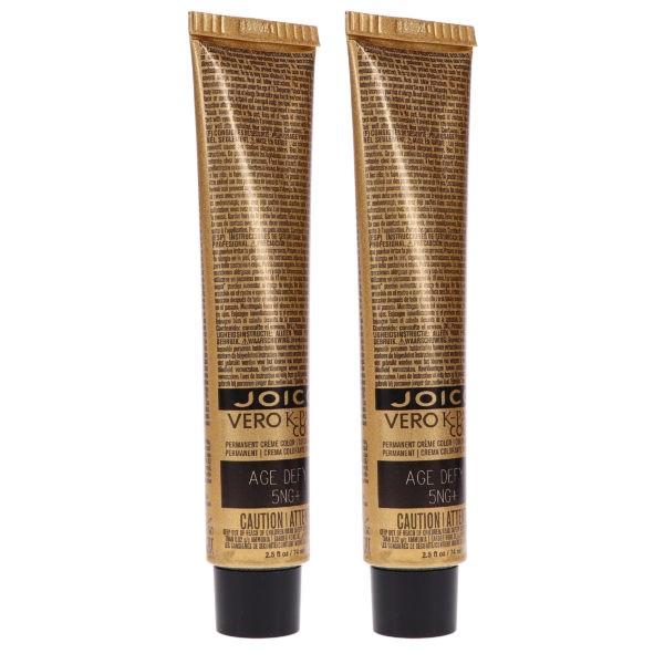 Joico Vero K-Pak Color Age Defy 5NG+ Medium Natural Brown 2.5 oz 2 Pack