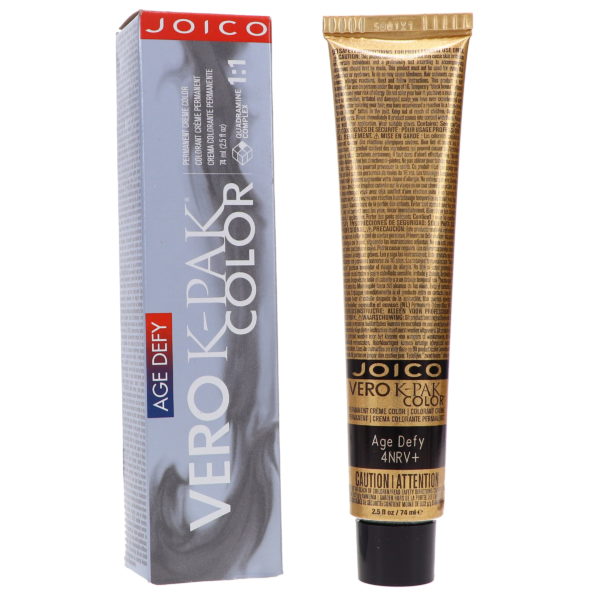 Joico Vero K-Pak Hair Color 4NRV+ Age Defy Dark Natural Red Violet Brown 2.5 oz