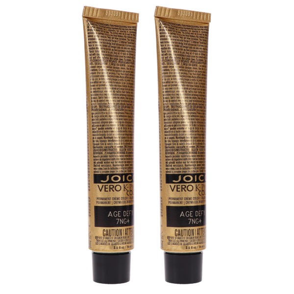 Joico Vero K-Pak Hair Color 7NG Plus Age Defy Dark Natural Blonde 2.5 oz 2 pack