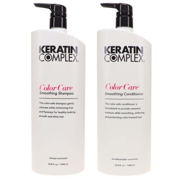 Keratin Complex Color Care Smoothing Shampoo 33.8 oz & Color Care Smoothing Conditioner 33.8 oz Combo Pack