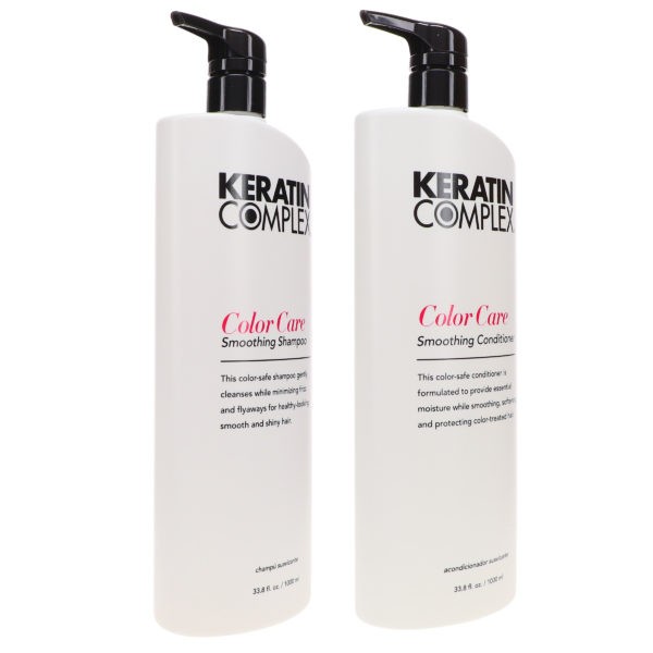 Keratin Complex Color Care Smoothing Shampoo 33.8 oz & Color Care Smoothing Conditioner 33.8 oz Combo Pack