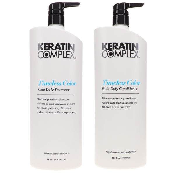 Keratin Complex Timeless Color Fade-Defy Shampoo 33.8 oz & Timeless Color Fade-Defy Conditioner 33.8 oz Combo Pack