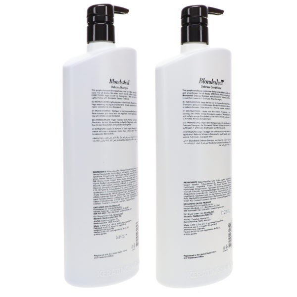 Keratin Complex Blondeshell Debrass Shampoo 33.8 oz & Blondeshell Debrass Conditioner 33.8 oz Combo Pack