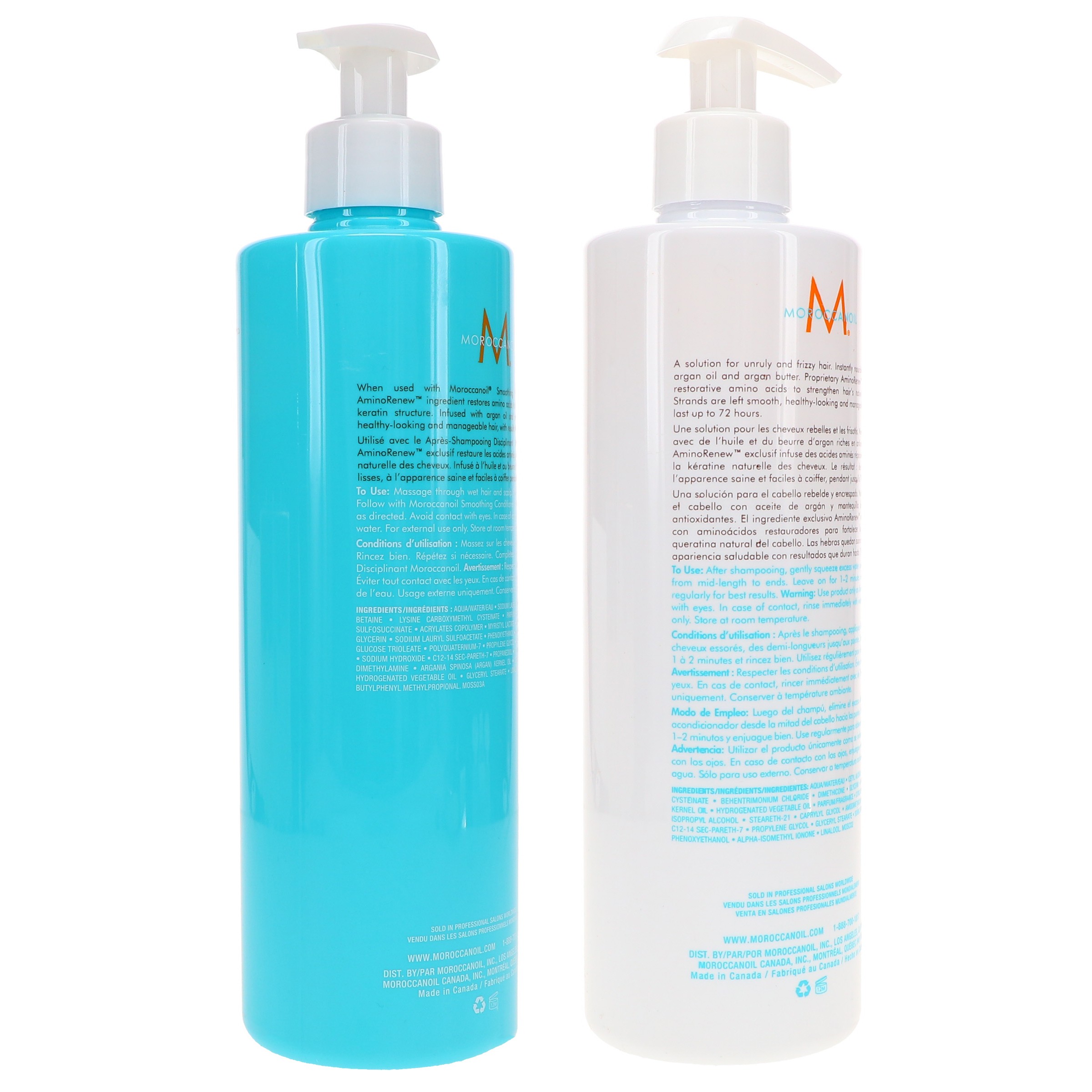 Moroccanoil Smoothing Shampoo 16.9 oz & Smoothing Conditioner 16.9 oz Combo Pack