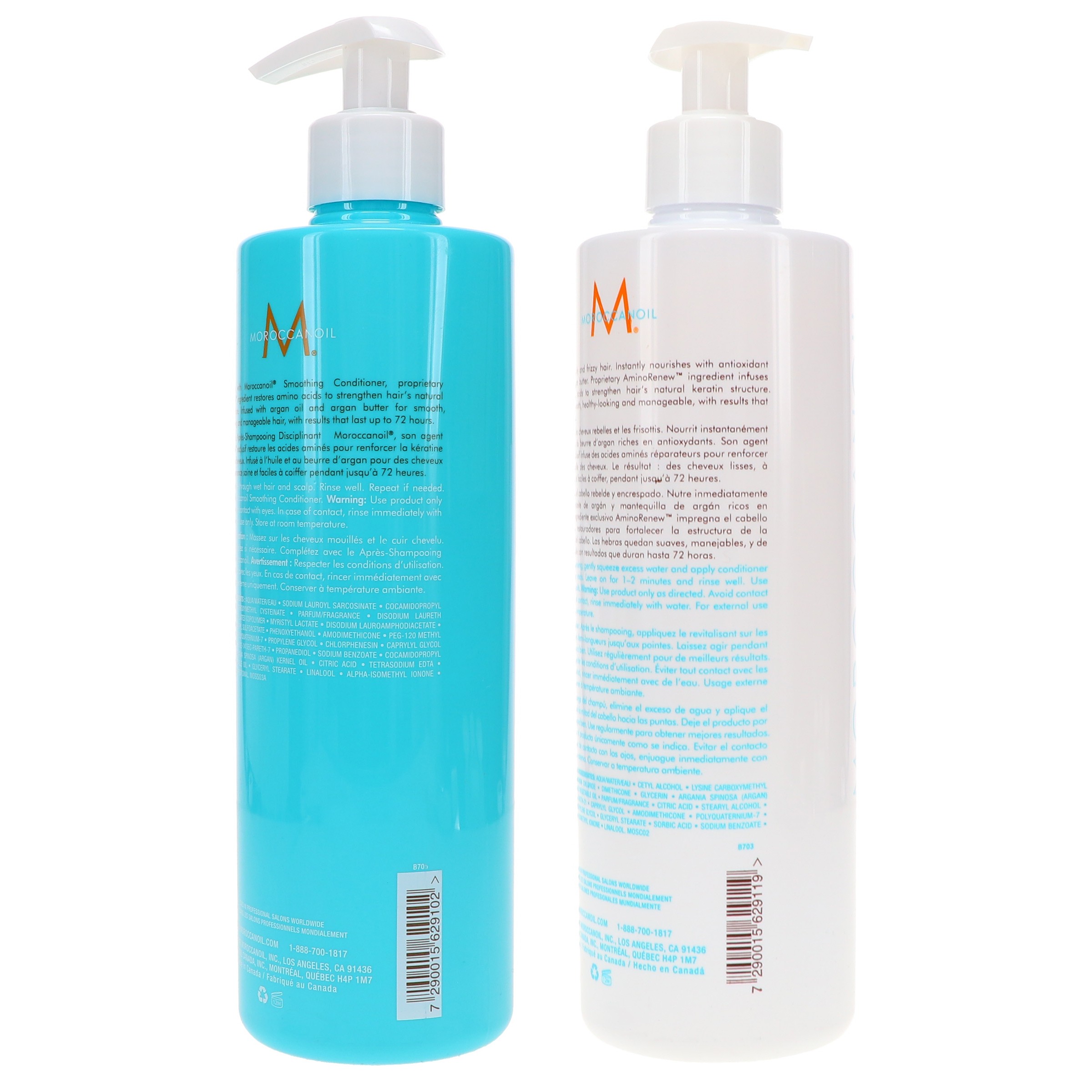 Moroccanoil Smoothing Shampoo 16.9 oz & Smoothing Conditioner 16.9 oz Combo Pack