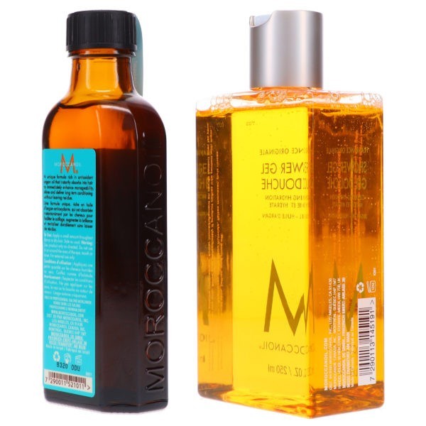 Moroccanoil Treatment Oil 3.4 oz & Shower Gel 8.5 oz Combo Pack