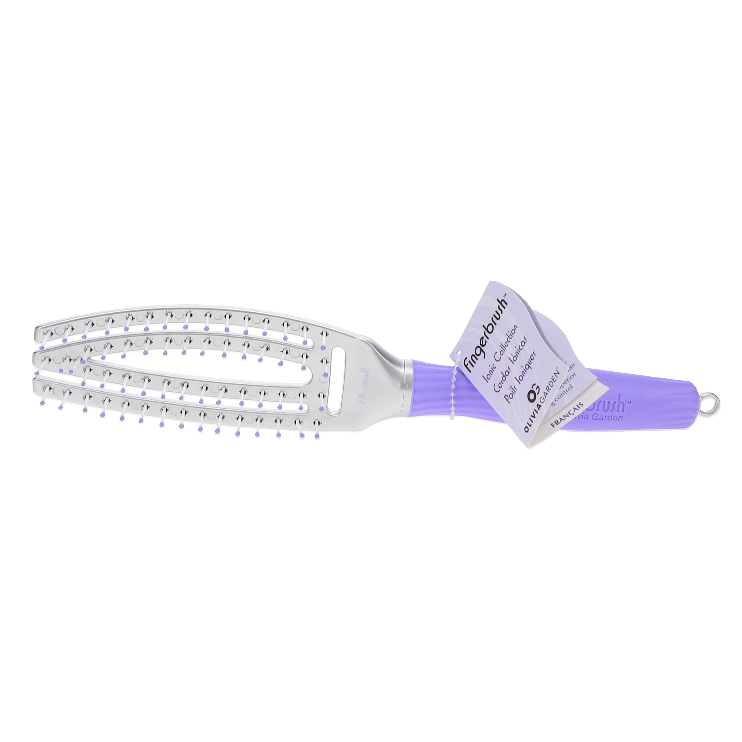 Olivia Garden Fingerbrush Curved & Vented Paddle Brush Small