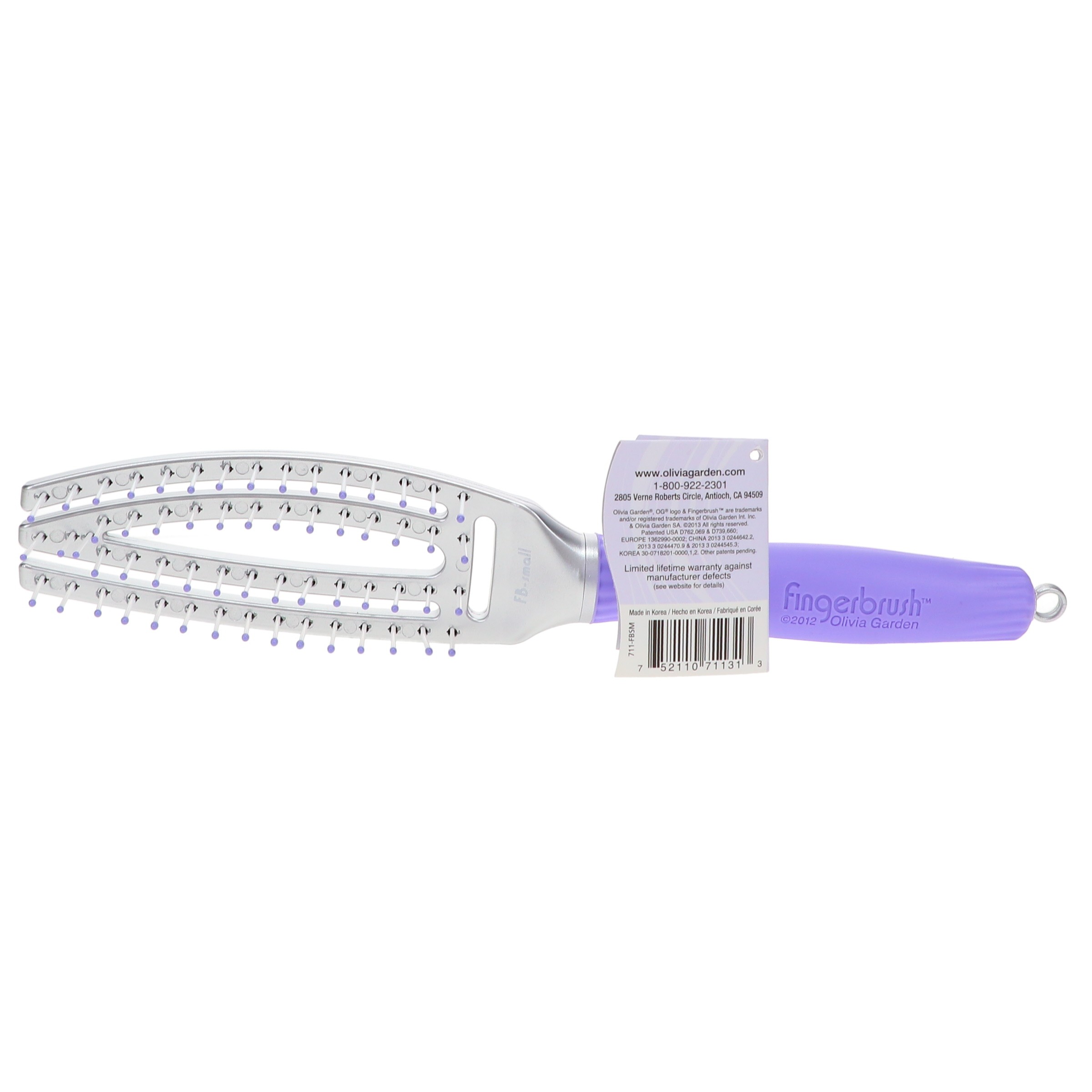 Olivia Garden Fingerbrush Curved & Vented Paddle Brush Small