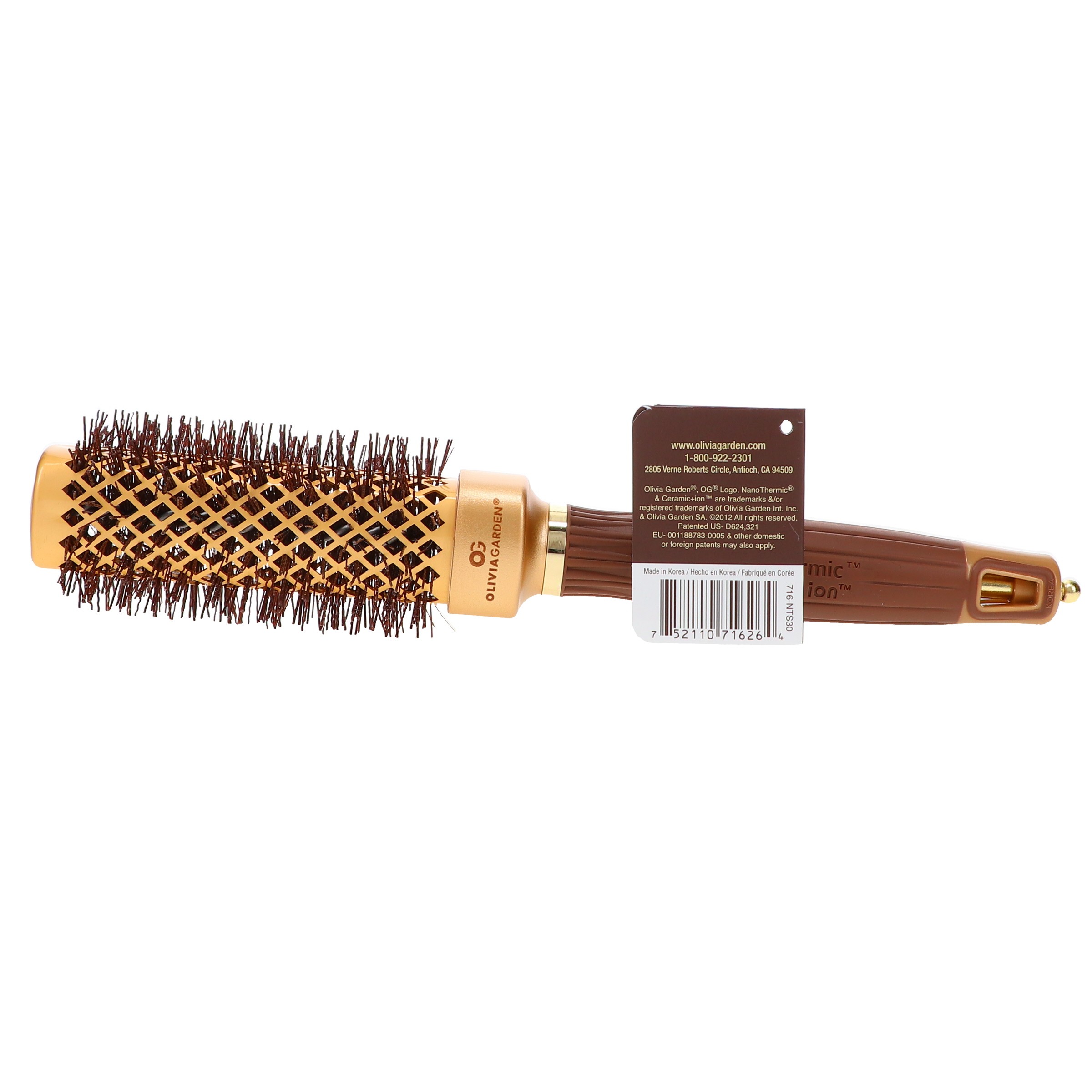 Olivia Garden NanoThermic Ceramic+Ion Square Shaper Brush 1 1/8