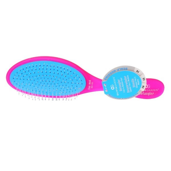 Olivia Garden OG Detangler Brush Fine-Medium Hair Pink