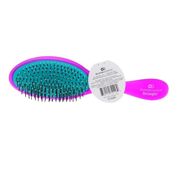 Olivia Garden OG Detangler Brush Medium-Thick Hair Purple