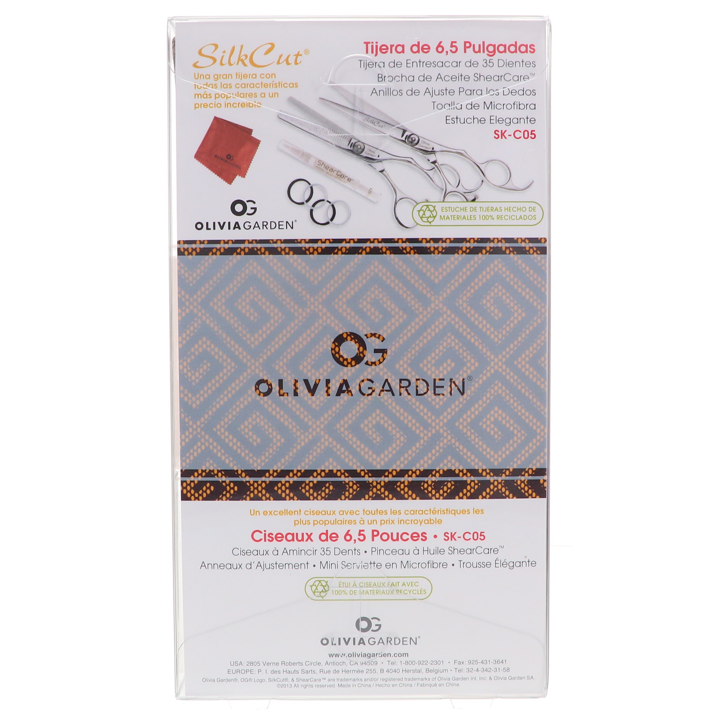 Olivia Garden SilkCut 6.5 & Zipper Case