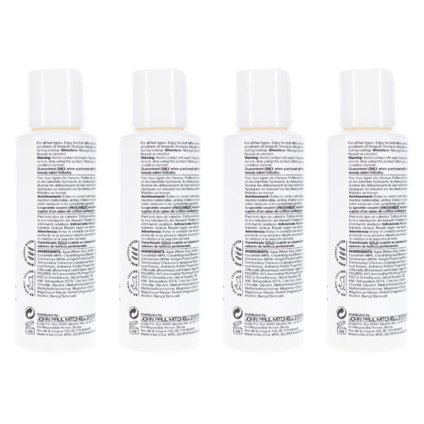 Paul Mitchell Awapuhi Shampoo 3.4 oz 4 Pack