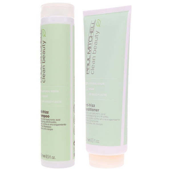 Paul Mitchell Clean Beauty Anti-Frizz Shampoo 8.5 oz & Clean Beauty Anti-Frizz Conditioner 8.5 oz Combo Pack