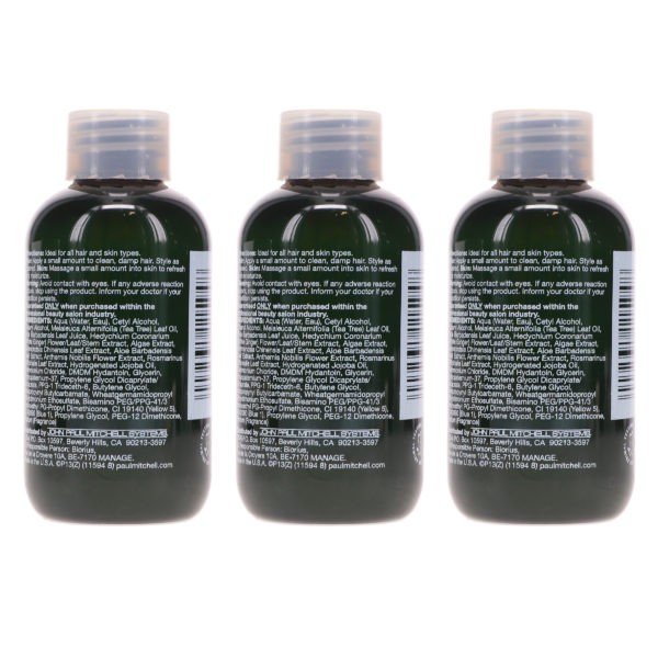 Paul Mitchell Tea Tree Hair and Body Moisturizer 2.5 oz 3 Pack