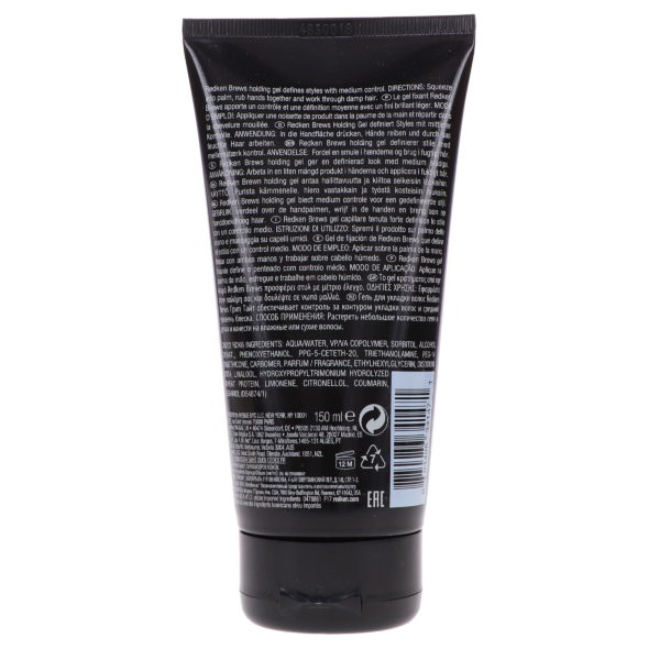 Redken Brews Grip Tight Holding Gel 5 oz