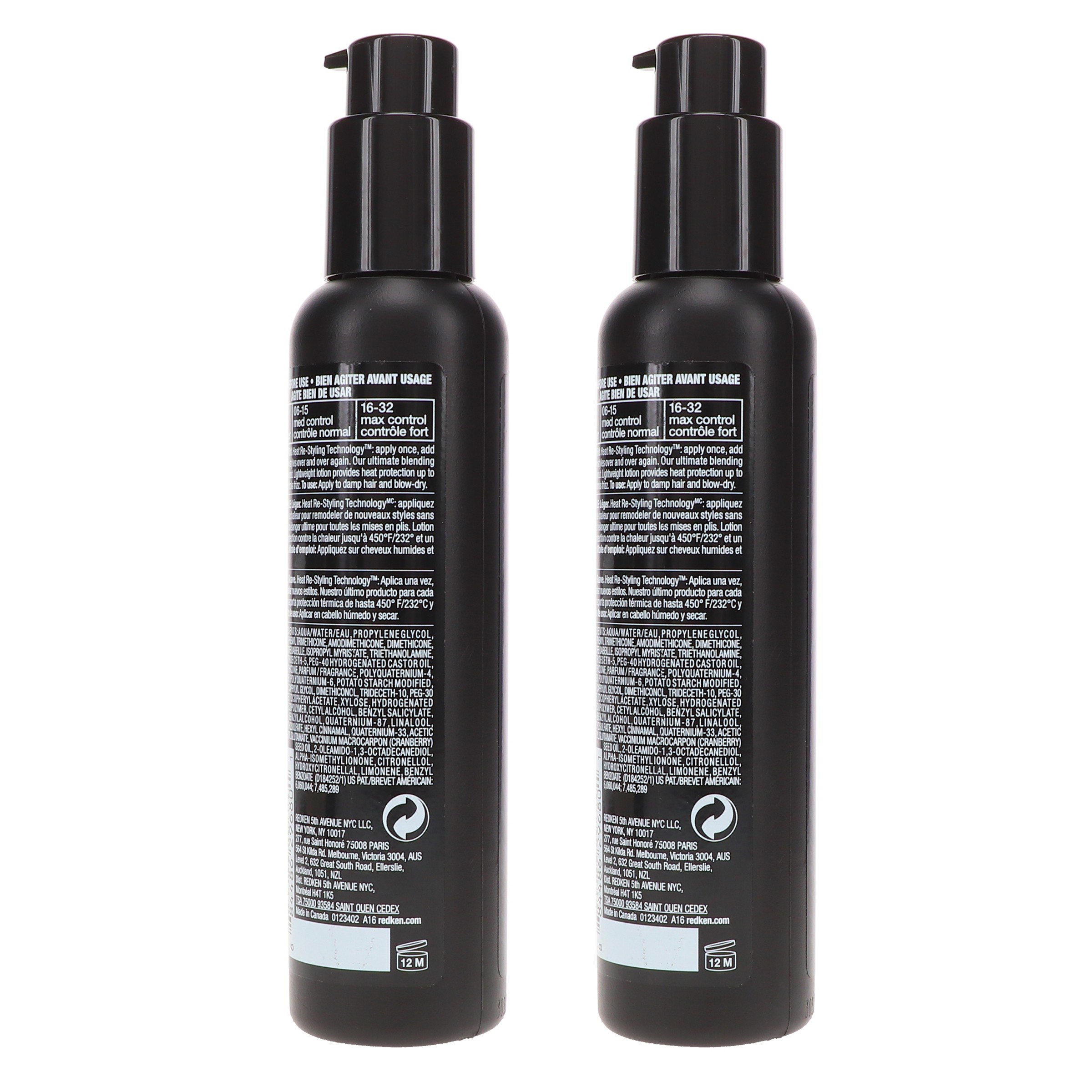 Redken Satinwear 04 Thermal Smoothing Blow-Dry Lotion 5 oz 2 Pack