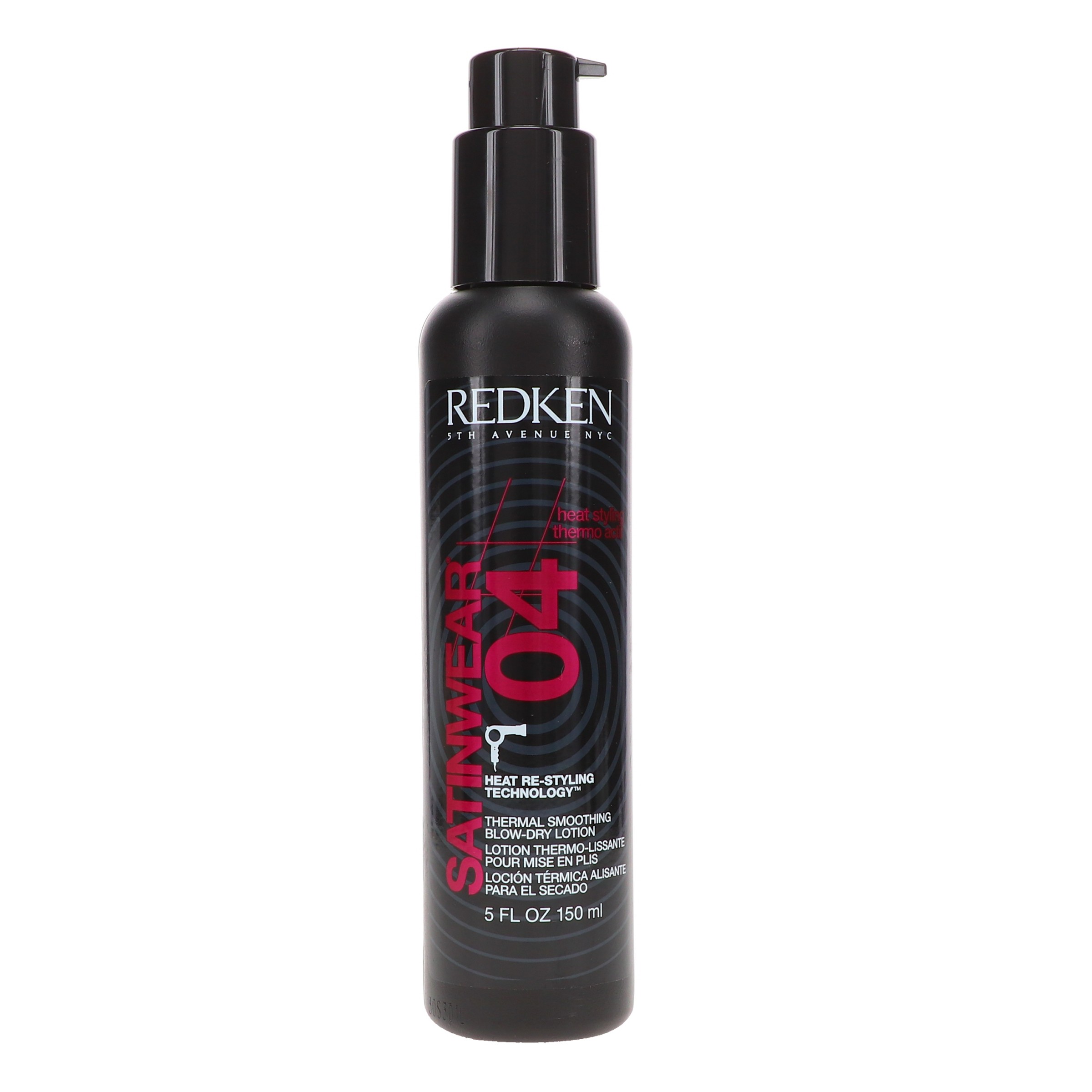 Redken Satinwear 04 Thermal Smoothing Blow-Dry Lotion 5 oz 2 Pack