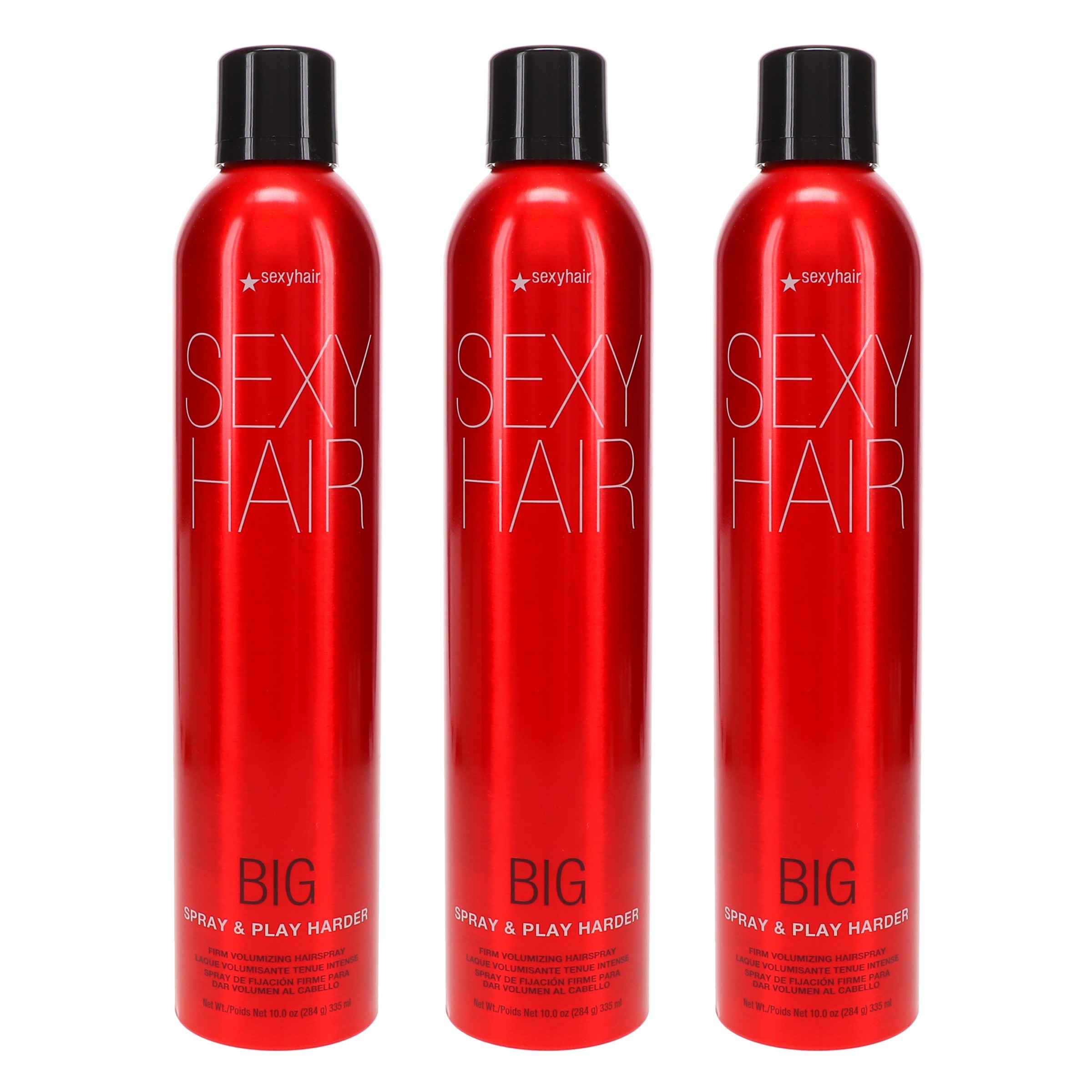 Sexy Hair Big Sexy Hair Spray and Play Harder Firm Volumizing Hairspray 10 oz 3 Pack
