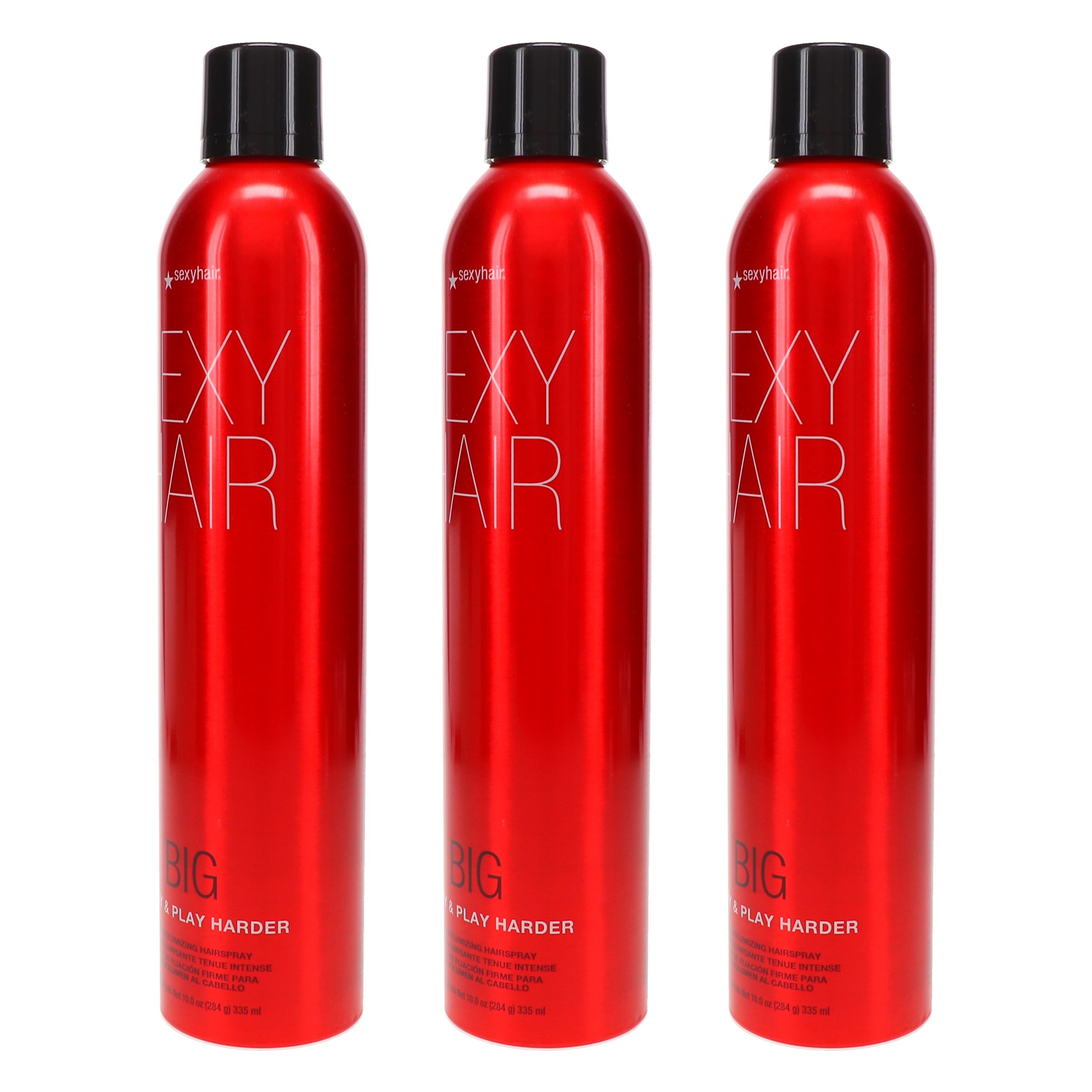 Sexy Hair Big Sexy Hair Spray and Play Harder Firm Volumizing Hairspray 10 oz 3 Pack