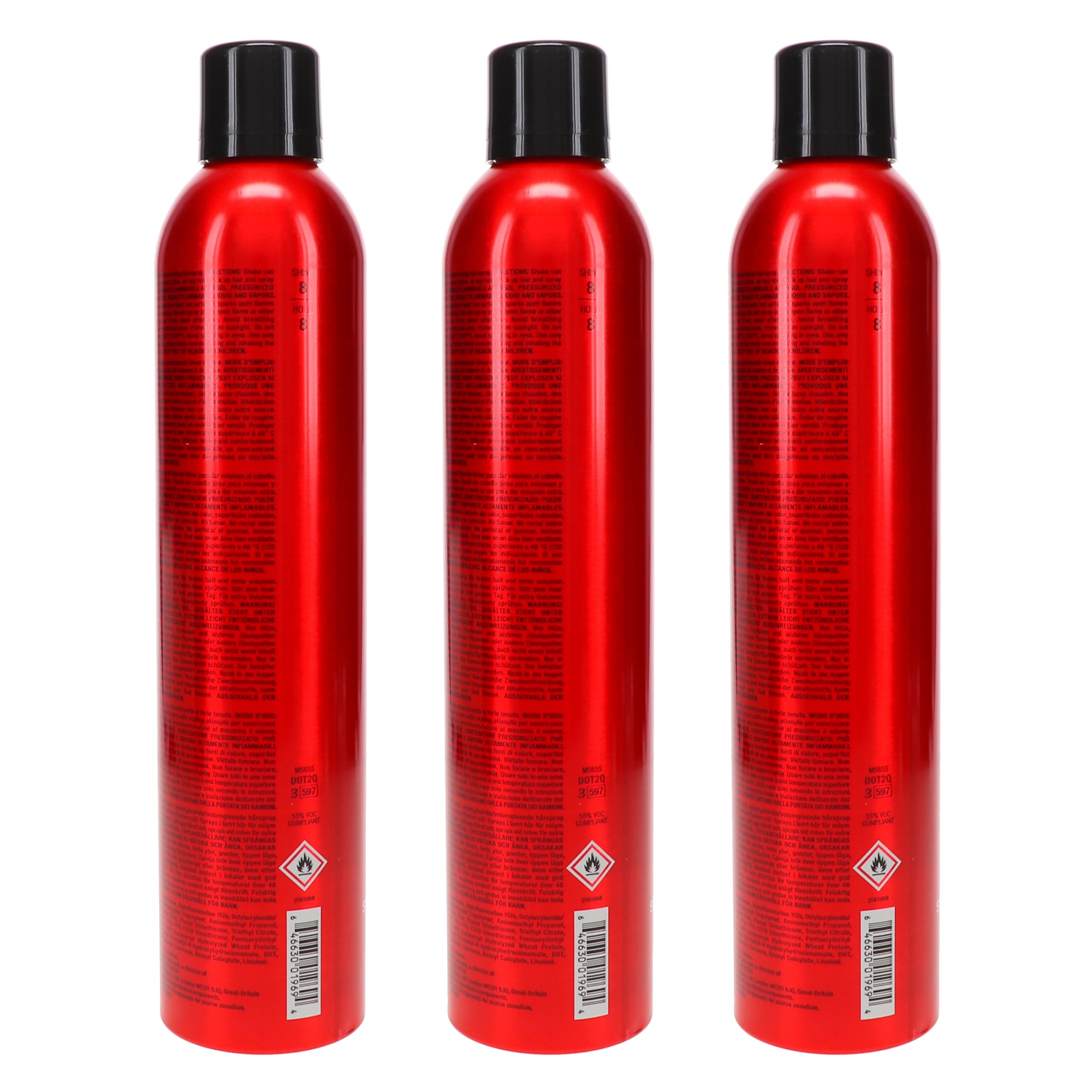 Sexy Hair Big Sexy Hair Spray and Play Harder Firm Volumizing Hairspray 10 oz 3 Pack