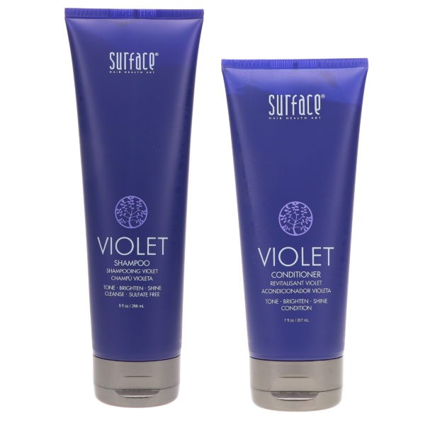 Surface Pure Blonde Violet Shampoo 9 oz & Pure Blonde Violet Conditioner 7 oz Combo Pack