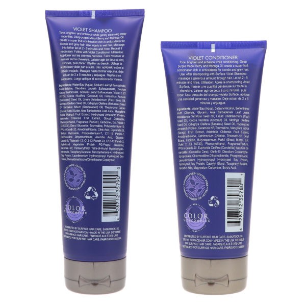 Surface Pure Blonde Violet Shampoo 9 oz & Pure Blonde Violet Conditioner 7 oz Combo Pack