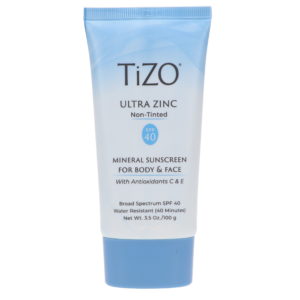 TIZO Zinc Body and Face Sunscreen SPF 40 Non-Tinted with Antioxidants C & E 3.5 oz