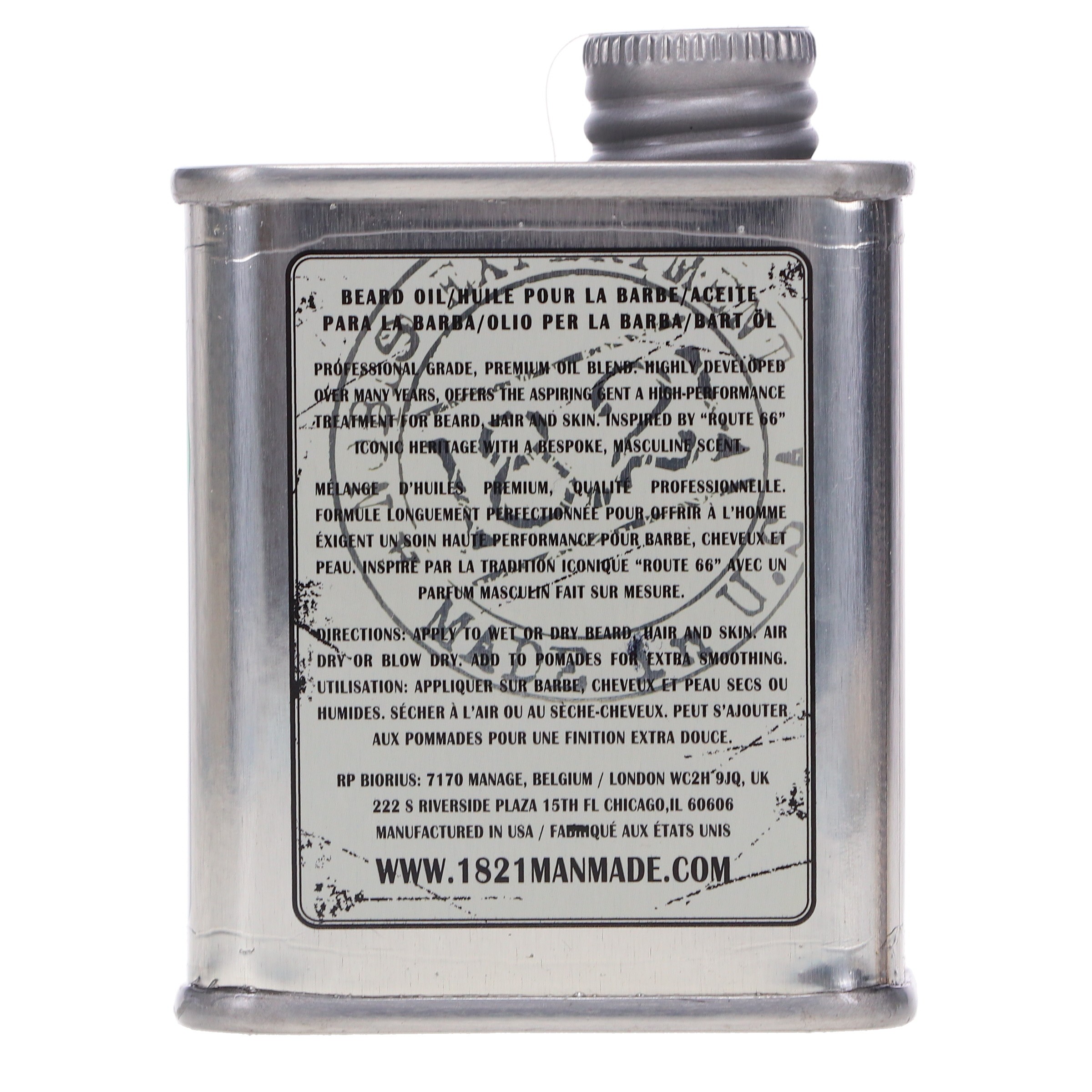 18.21 Man Made Beard, Hair & Skin Oil Spiced Vanilla 2 oz