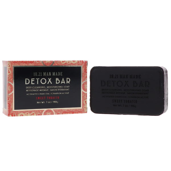 18.21 Man Made Detox Bar Soap Sweet Tobacco 7 oz