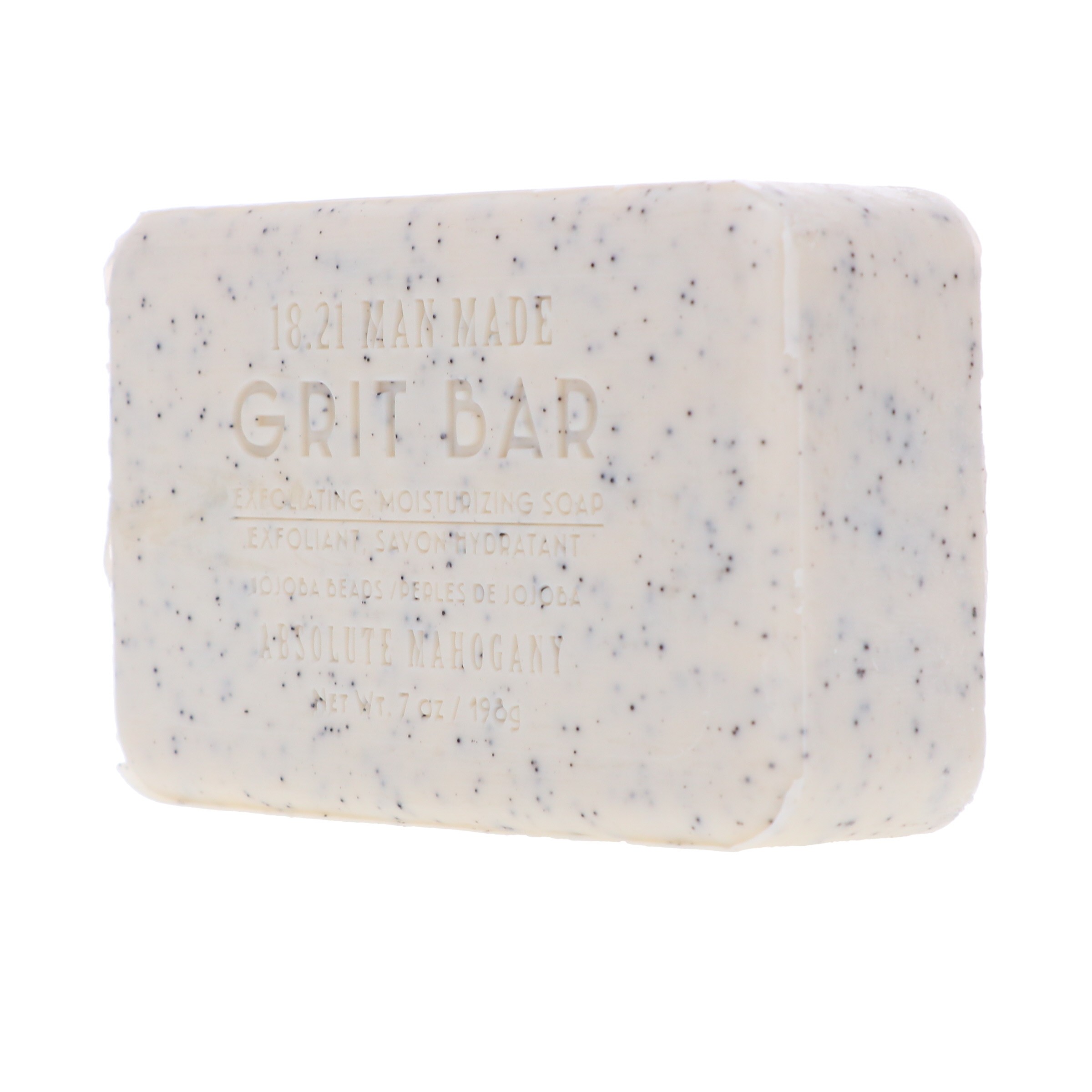 18.21 Man Made Grit Bar Soap Absolute Mahogany 7 oz