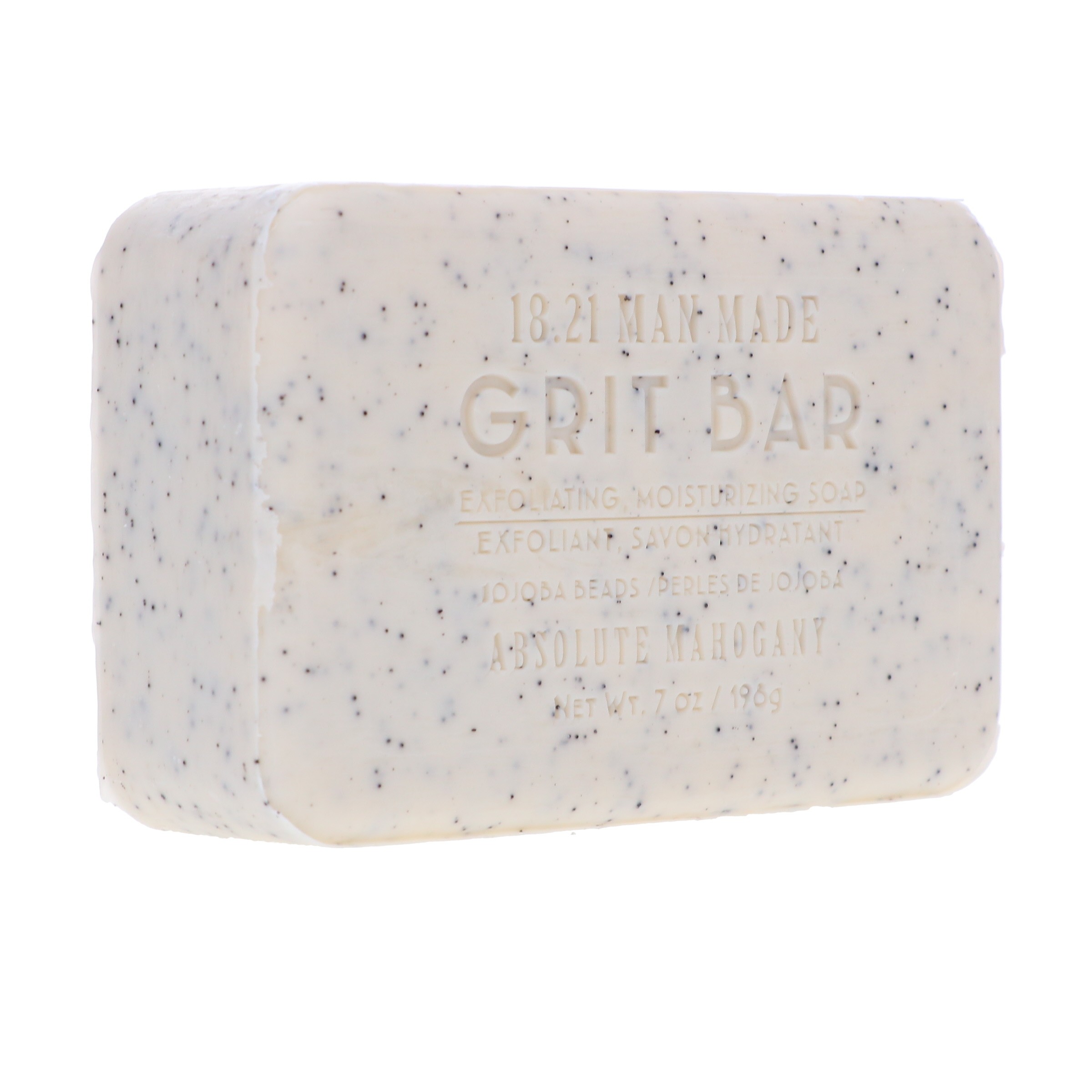 18.21 Man Made Grit Bar Soap Absolute Mahogany 7 oz