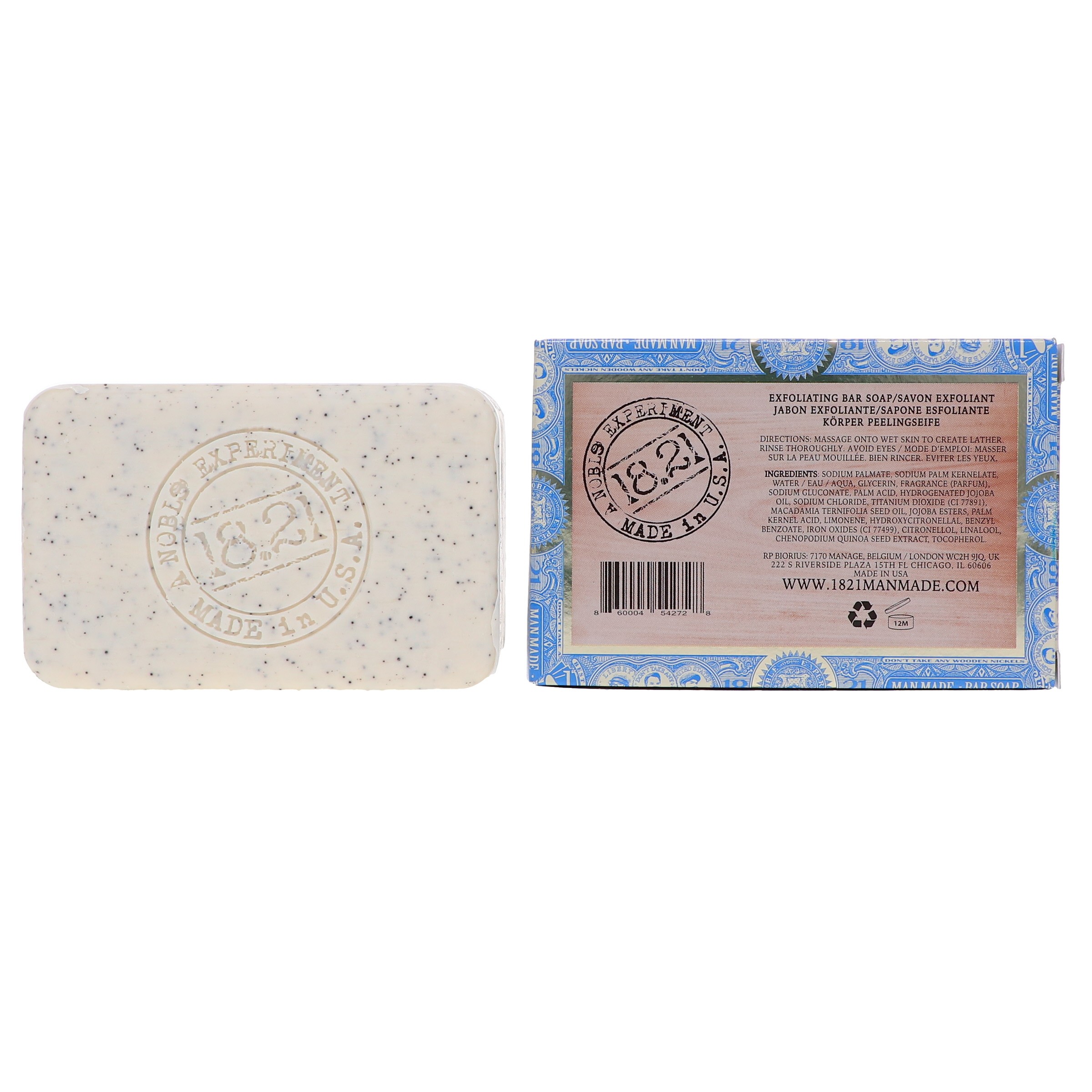 18.21 Man Made Grit Bar Soap Absolute Mahogany 7 oz