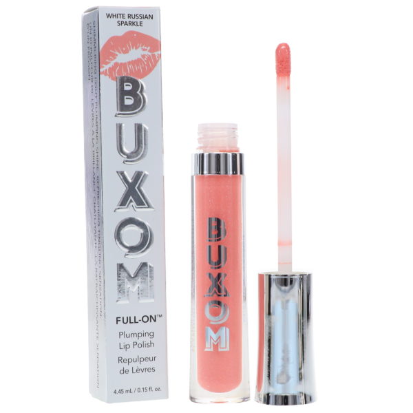 BUXOM Full-On Plumping Lip Polish Gloss White Russian Sparkle 0.15 oz